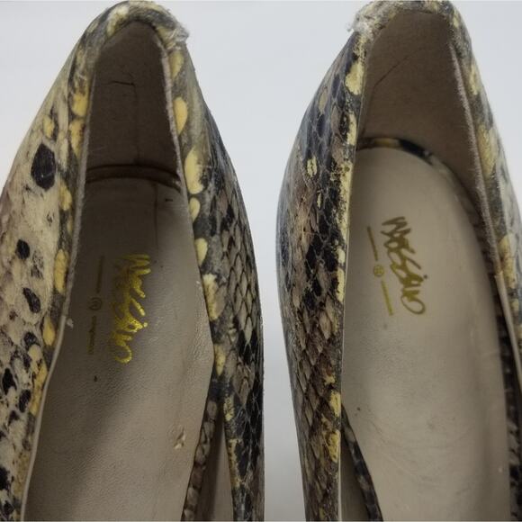 Mossimo Snake Skin Print Classic Pumps Black Tan Gray Comfortable Women's Size 8 - Picture 12 of 12